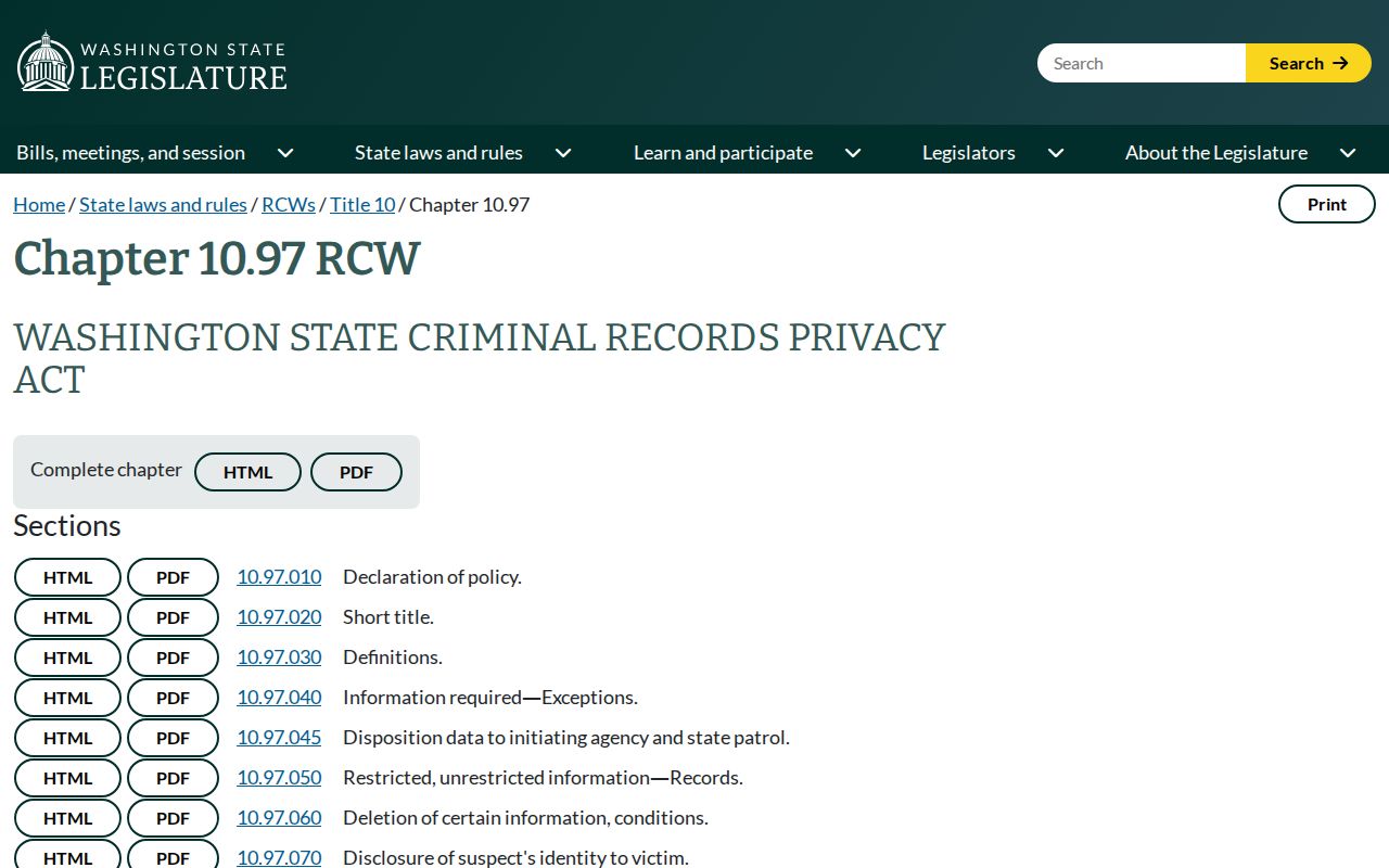 Douglas County criminal record privacy law